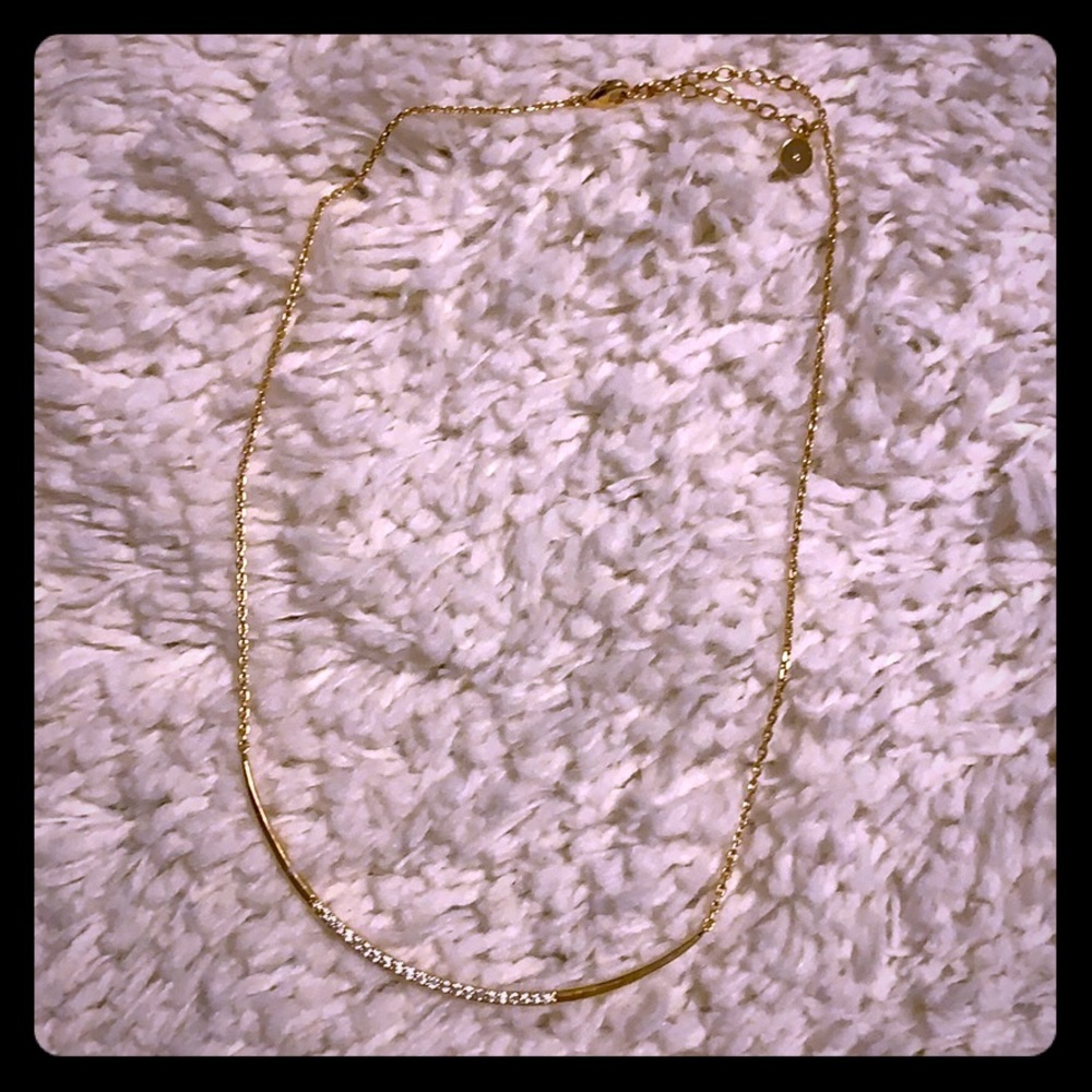 S&D Crescent Necklace - gold
